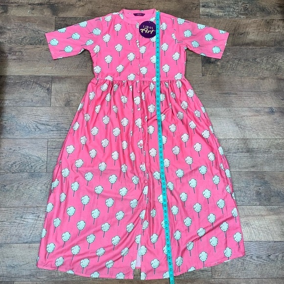 NWT! Cotton Candy Muslin Flare Dress Magic School Bus Dress Mrs. Frizzle - Picture 14 of 15